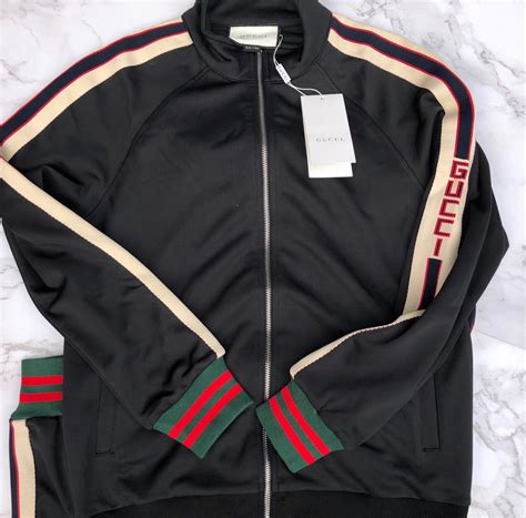 gucci tracksuit black cheap